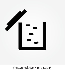Trash icon symbol simple design