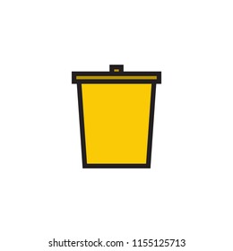 trash icon symbol vector