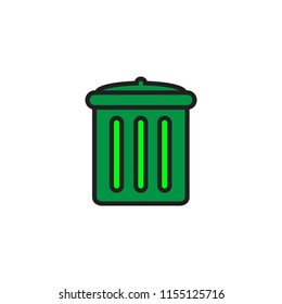 trash icon symbol vector