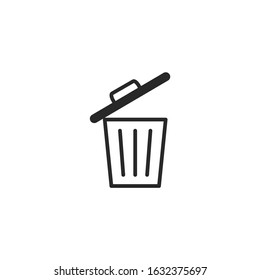 trash Icon template color editable. trash symbol vector sign isolated for graphic and web design.