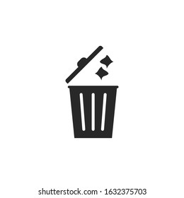 trash Icon template color editable. trash symbol vector sign isolated for graphic and web design.