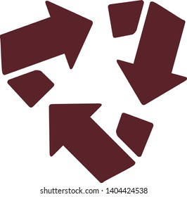 Trash icon in trendy flat style isolated on white background