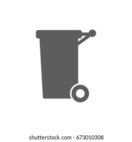 Trash icon in trendy flat style isolated on white background. Symbol for your web site design, logo, app, UI. Vector illustration, EPS