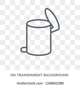 Trash icon. Trendy flat vector Trash icon on transparent background from Cleaning collection. High quality filled Trash symbol use for web and mobile