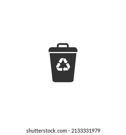Trash icon trendy modern flat vector