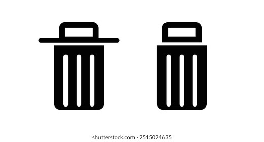 Icono de la basura. ui, Web y otro uso.