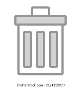trash Icon. User interface Vector Illustration, As a Simple Vector Sign and Trendy Symbol in Line Art Style, for Design and Websites, or Mobile Apps,