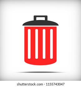 Trash icon - vector