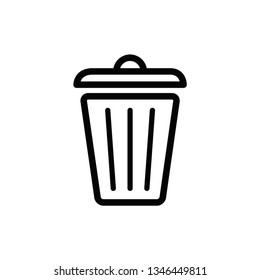 trash icon vector