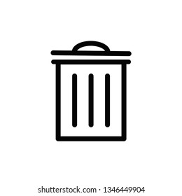 trash icon vector