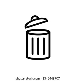 trash icon vector