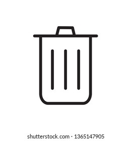 trash icon vector