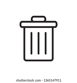 trash icon vector