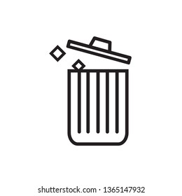 trash icon vector