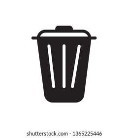 trash icon vector