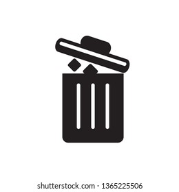 trash icon vector