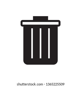 trash icon vector