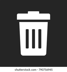Trash icon vector