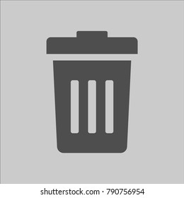 Trash icon vector