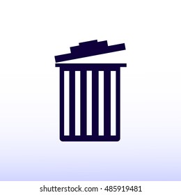 trash icon, vector best flat icon, EPS
