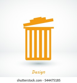 trash icon, vector best flat icon, EPS