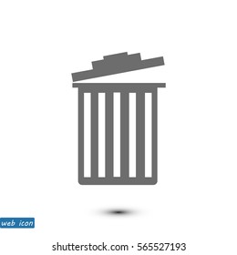trash icon, vector best flat icon, EPS