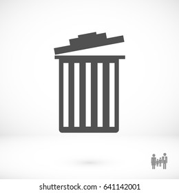 trash icon, vector best flat icon, EPS