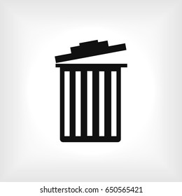 trash icon, vector best flat icon, EPS