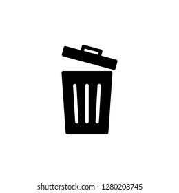 Trash Icon Vector Trash Can Icon Stock Vector (Royalty Free) 1280208745 ...