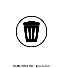 Trash icon vector. trash can icon. Delete icon vector