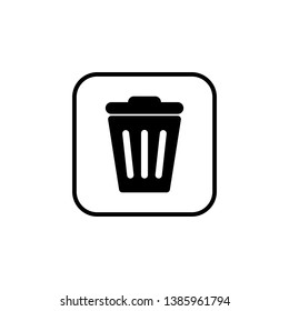 Trash icon vector. trash can icon. Delete icon vector