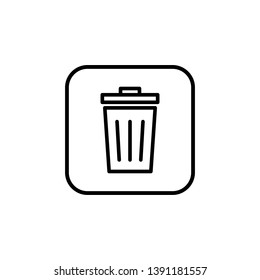 Trash icon vector. trash can icon. Delete icon vector