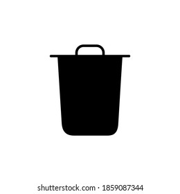 Trash icon vector. trash can icon. delete icon vector. garbage