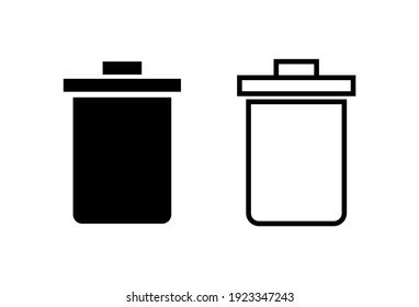 Trash icon vector. trash can icon. delete icon vector. garbage