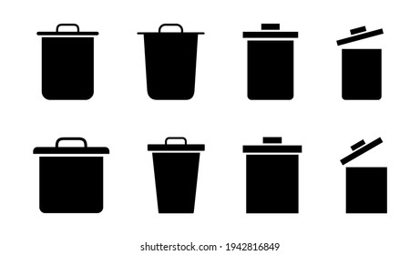 Trash icon vector. trash can icon. delete icon vector. garbage
