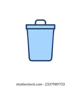 Trash icon vector. trash can icon. delete sign and symbol.