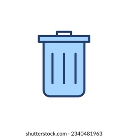 Trash icon vector. trash can icon. delete sign and symbol.