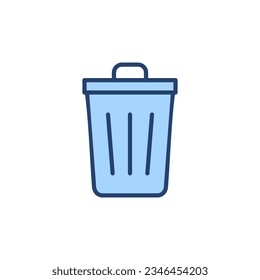 Trash icon vector. trash can icon. delete sign and symbol.