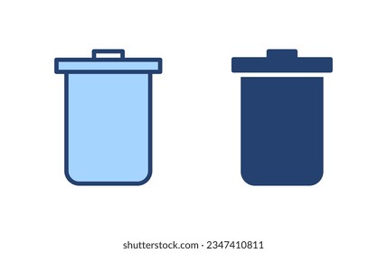 Trash icon vector. trash can icon. delete sign and symbol.