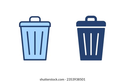 Trash icon vector. trash can icon. delete sign and symbol.