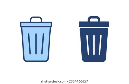 Trash icon vector. trash can icon. delete sign and symbol.