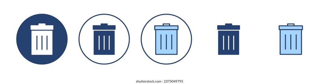 Trash icon vector. trash can icon. delete sign and symbol.