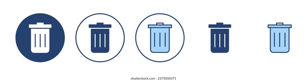 Trash icon vector. trash can icon. delete sign and symbol.