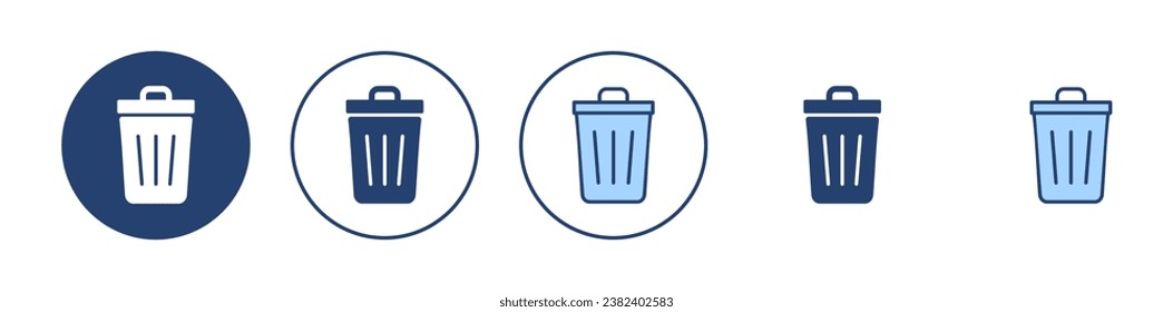 Trash icon vector. trash can icon. delete sign and symbol.