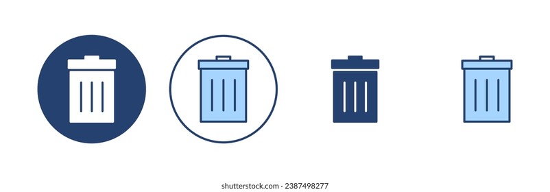 Trash icon vector. trash can icon. delete sign and symbol.