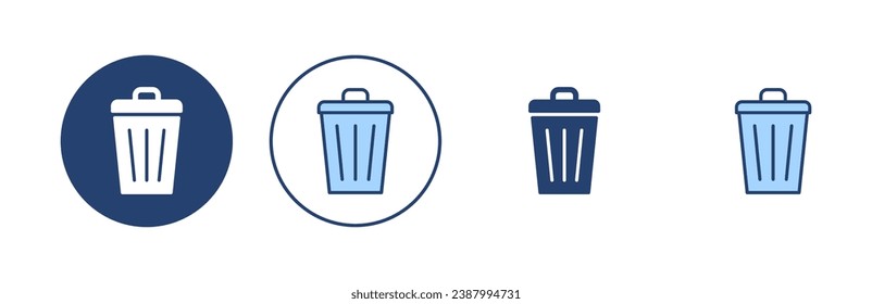 Trash icon vector. trash can icon. delete sign and symbol.