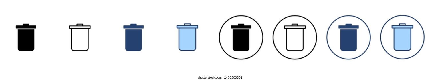 Trash icon vector. trash can icon. delete sign and symbol.