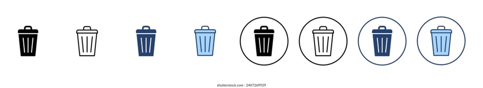Trash icon vector. trash can icon. delete sign and symbol.
