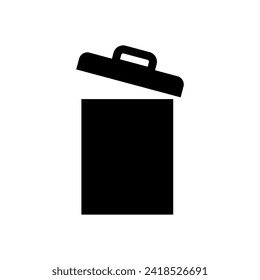 Trash icon vector. trash can icon. delete icon vector. garbage