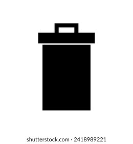 Trash icon vector. trash can icon. delete icon vector. garbage